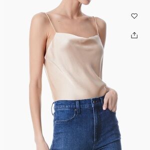 Alice and Olivia Harmon Tank NWT champagne color
